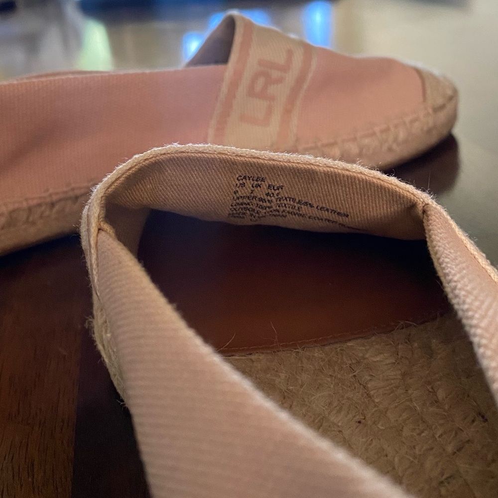 Ralph Lauren light Pink Caylee Espadrilles - Picture 11 of 11